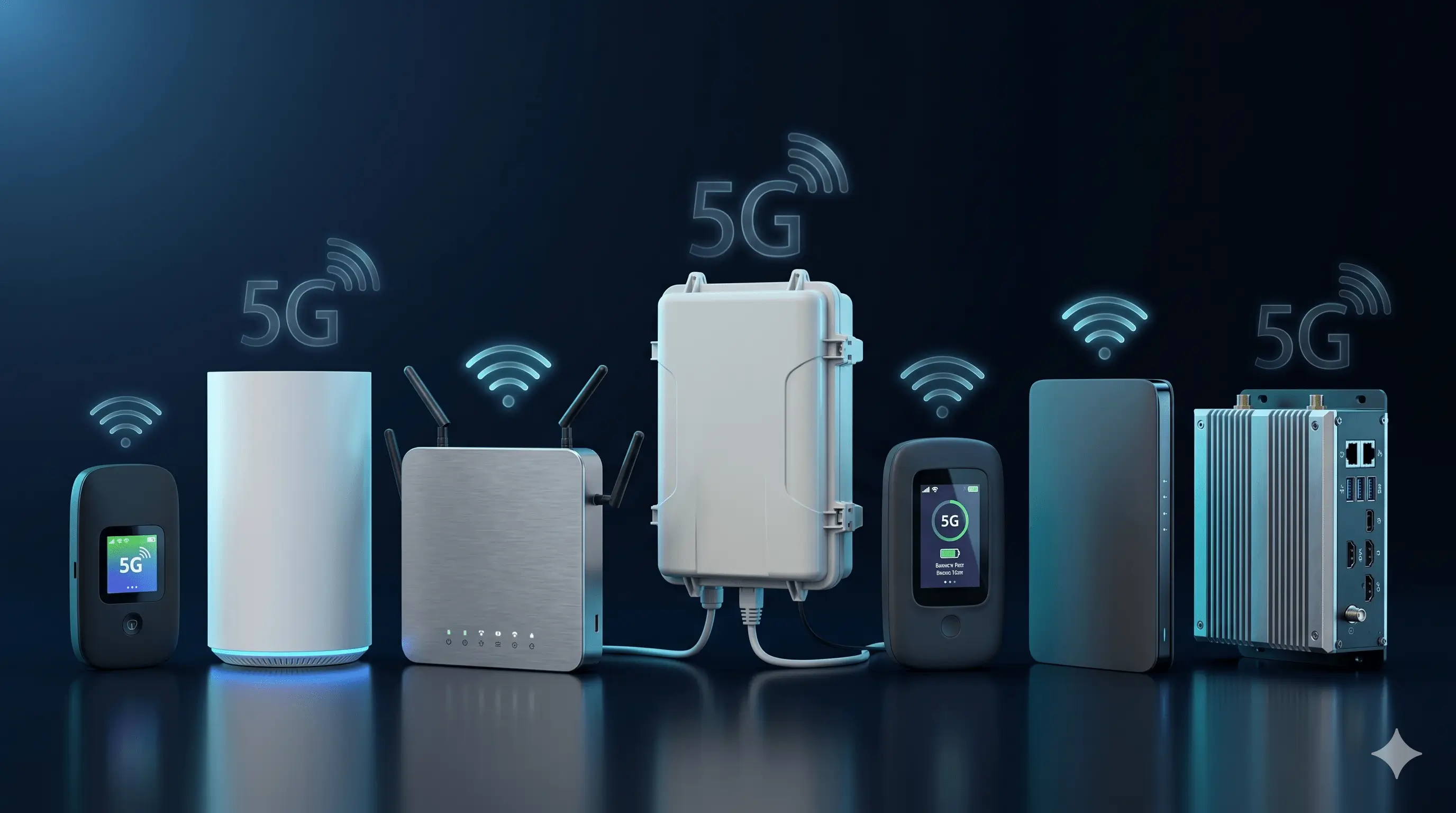 Lineup of seven 5G mobile routers and home CPEs ranked best for 2026 — pocket hotspots, indoor and outdoor units